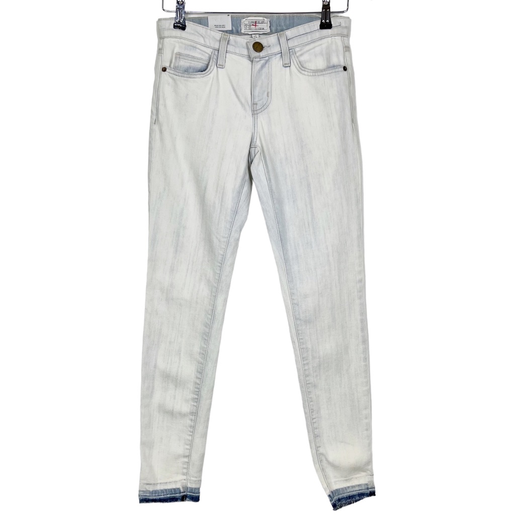 Current/Elliott Nwt Women's Size 25 The Stiletto Release Hem Jeans Light Wash
